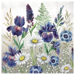 Servilleta 33x33 cm -Flores de pradera mixtas