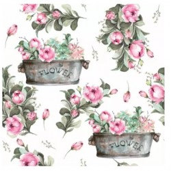 Servilleta 33x33 cm -Cajas de flores de peonía