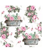 Servilleta 33x33 cm -Cajas de flores de peonía