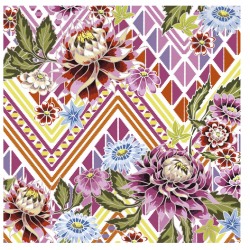 Servilletas 33x33 cm -flores mexicanas
