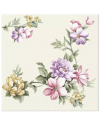 Servilletas 33x33 cm -Elegante guirnalda de champán