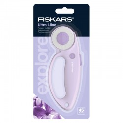 Cutter rotatorio Fiskars ultra lila o azul 45 mm