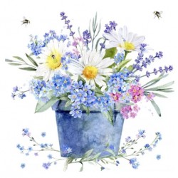 Servilletas 33x33 cm flores de los campos
