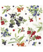 Servilleta 33cmx33cm BAYAS FRESCAS DE VERANO