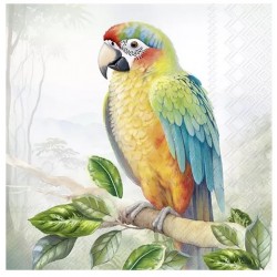 Servilleta 33cmx33cm LORO EXÓTICO