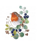 Servilleta 33cmx33cm Pájaro-Oiseau