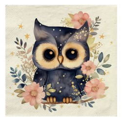 Servilletas 24x24 cm magic owl