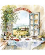 Servilleta 33cmx33cm cocina con vista