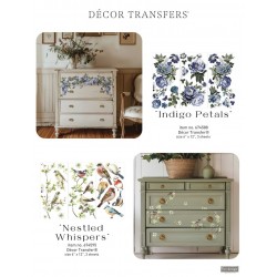 Transfer Decorativo Susurros acurrucados Incluye tres hojas únicas de 15 cm x 30 cm. Re-Design with Prima
