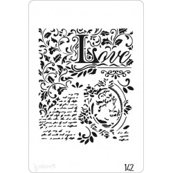 STENCIL 20X30Cm LOVE