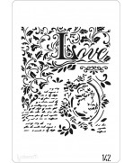 STENCIL 20X30Cm LOVE
