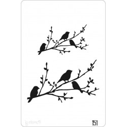 STENCIL 20X30Cm RAMA PAJARO
