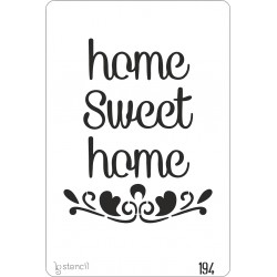 STENCIL 20X30Cm HOME SWEET HOME