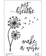 STENCIL 20X30Cm MAKE A WISH