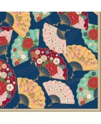Servilleta 33cmx33cm abanicos japoneses