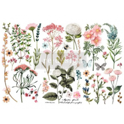 Transfer Botanical Paradise Incluye tres hojas únicas de 15 cm x 30 cm. Re-Design with Prima