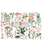 Transfer Botanical Paradise Incluye tres hojas únicas de 15 cm x 30 cm. Re-Design with Prima