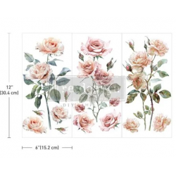 Transfer Blush Symphony Incluye tres hojas únicas de 15 cm x 30 cm. Re-Design with Prima