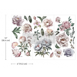Transfer Blossom Breeze Incluye tres hojas únicas de 15 cm x 30 cm. Re-Design with Prima