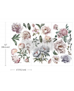 Transfer Blossom Breeze Incluye tres hojas únicas de 15 cm x 30 cm. Re-Design with Prima