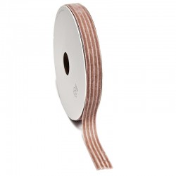 Cinta decorativa VELVETY STRIPE ribbon 1m/15mm rosa