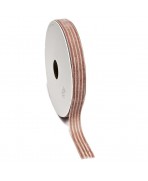 Cinta decorativa VELVETY STRIPE ribbon 1m/15mm rosa