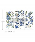 Transfer Garden Whispers Incluye tres hojas únicas de 15 cm x 30 cm. Re-Design with Prima