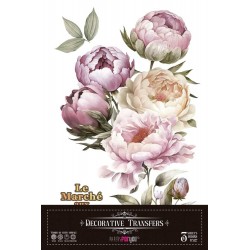 Peonies Transferencias Decorativas 20,3 x 30,5 cm  (3 piezas) Papers For You