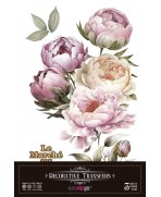 Peonies Transferencias Decorativas 20,3 x 30,5 cm  (3 piezas) Papers For You