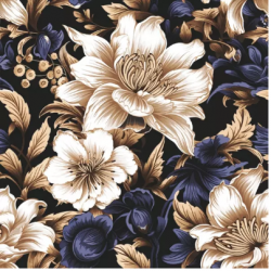 Servilleta 33cmx33cm -Papel pintado de flores decorativas