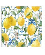 Servilleta 33cmx33cm-limones mediterraneos