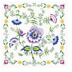 Servilleta 33cmx33cm- Bordado colorido