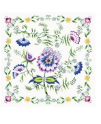 Servilleta 33cmx33cm- Bordado colorido