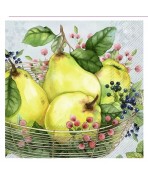 Servilleta 33cmx33cm- Cesta con peras
