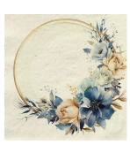 SERVILLETAS 33X33  ARO DE FLORES