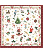SERVILLETAS 33X33  NAVIDEÑA
