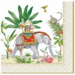 SERVILLETAS PREMIUM 33X33 ELEFANTE HINDU