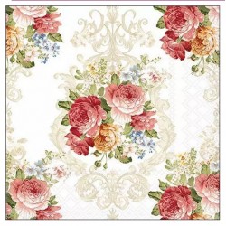 Servilleta 33X33 Flores Sara