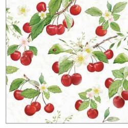 SERVILLETA 33X33  CEREZAS DULCES