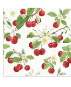 SERVILLETA 33X33  CEREZAS DULCES