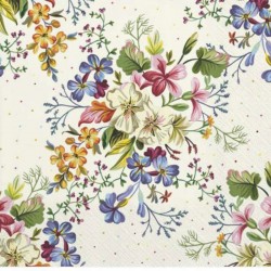 SERVILLETA 33X33  FLORES DELICADAS