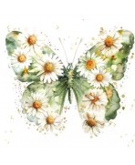 SERVILLETA 33X33 MARIPOSA  Y MARGARITAS