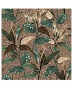 SERVILLETA 33X33 BOTANICAL MARRON