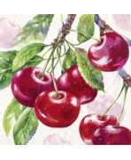 SERVILLETA 33X33 CEREZA CREAM