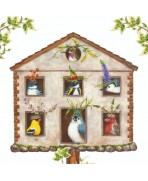 SERVILLETA 33X33 CASA DE PAJAROS
