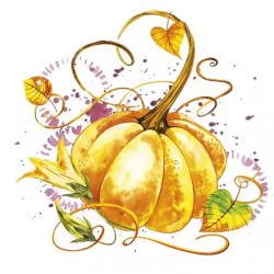 SERVILLETA 33X33 PUMPKIN