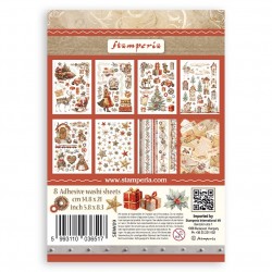 STAMPERIA WASHI PAD  HOJAS A5 ADHESIVAS