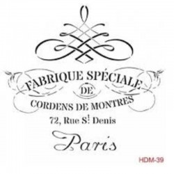 STENCIL 25X25  FABRIQUE