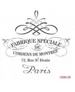 STENCIL 25X25  FABRIQUE