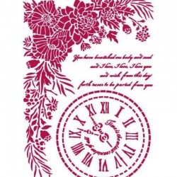 STENCIL STAMPERIA A4 ROMANTIC JOURNAL